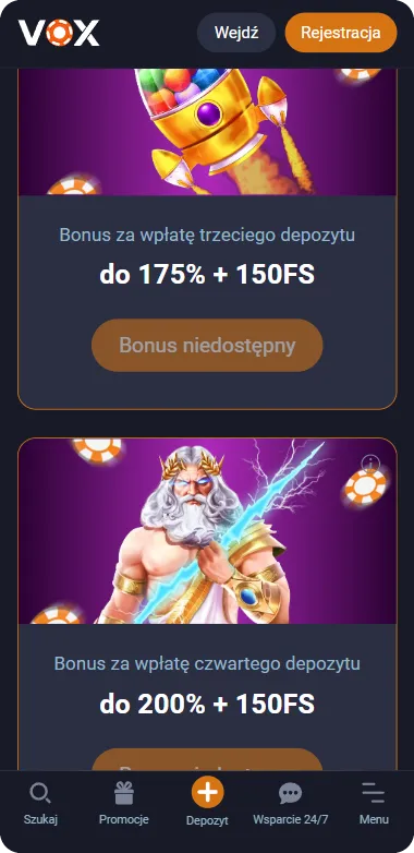 Vox casino promocje