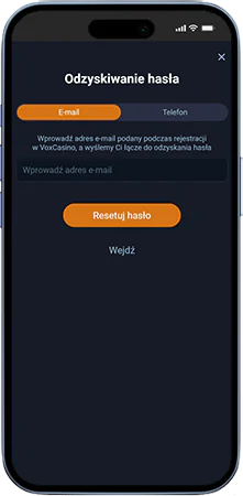 Odzyskiwanie dostępu do konta podczas Vox Casino login