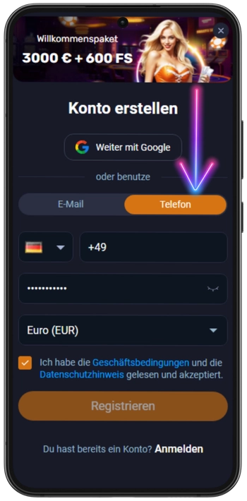 Vox Casino Registrierung per Telefon